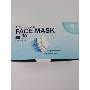 NEW 40 Disposable blue medical masks.